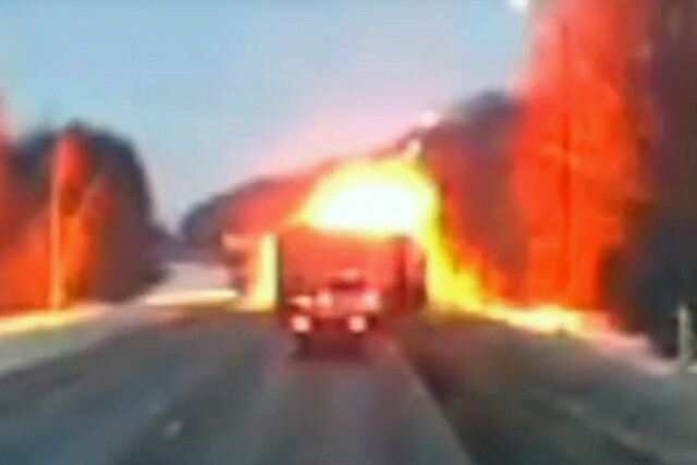 Огненное ДТП на трассе М-7: у «Газели» от удара взорвался газовый баллон 