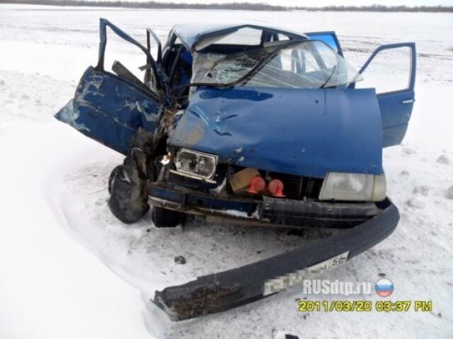 Лопнувшее колесо привело к аварии 