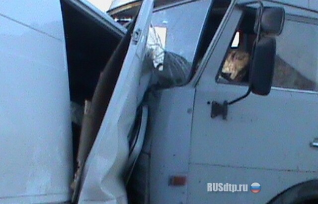 Лобовое Фиата и КамАЗа 