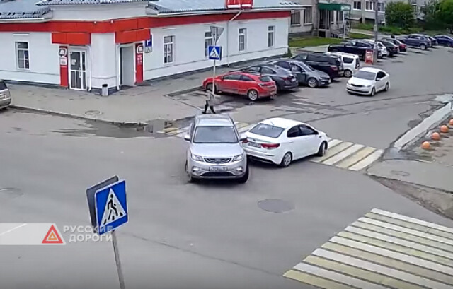 Глупая авария в городе Кириллове