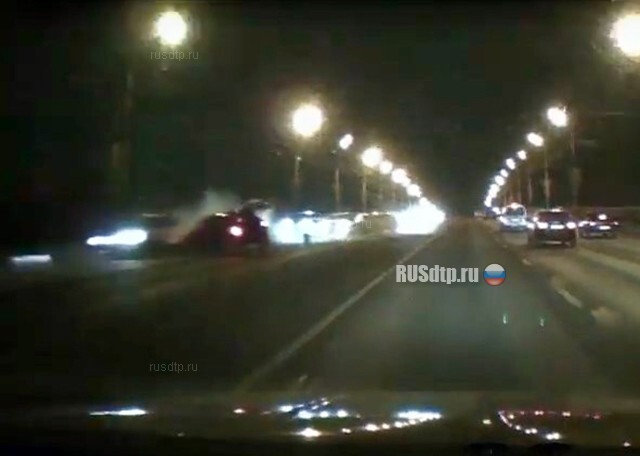 ДТП на мосту Вогрэс в Воронеже 