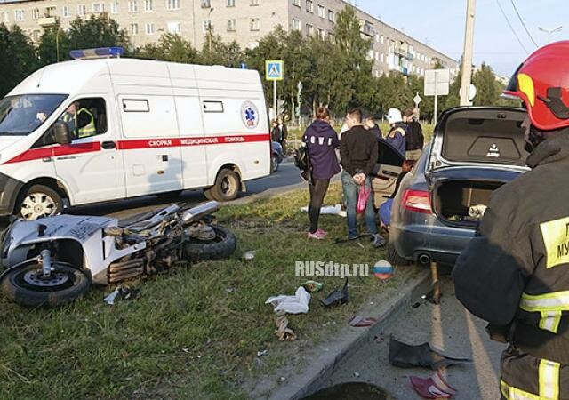 В Апатитах пьяный водитель сбил мотоциклиста. ВИДЕО 