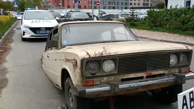 По улицам Ставрополя разъезжали «Жигули» без задних колес — сотрудники ГИБДД задержали нарушителя 