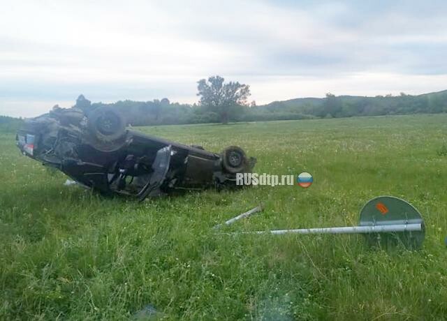 В Учалинском районе пьяный водитель опрокинулся в кювет 