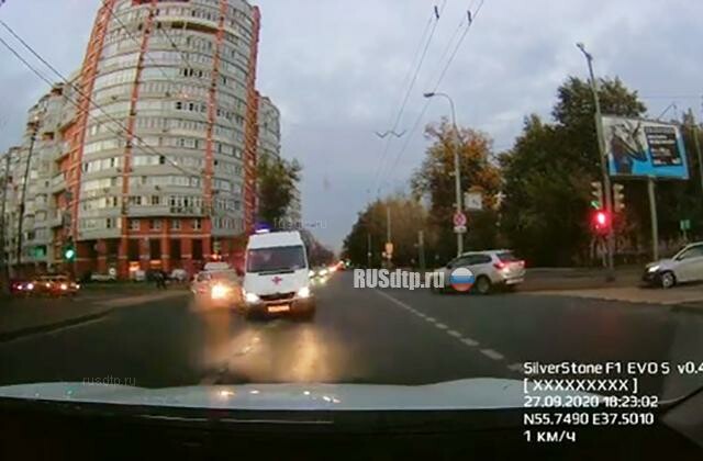 ДТП с участием скорой в Москве
