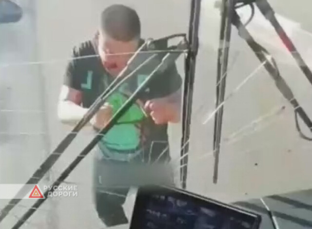 В Подмосковье пьяный мужчина напал на троллейбус