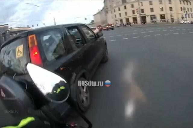 ДТП с мотоциклистом в Петербурге