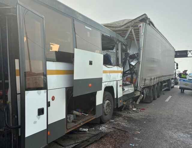 14 человек пострадали в ДТП с участием автобуса на трассе М-5 в Подмосковье 