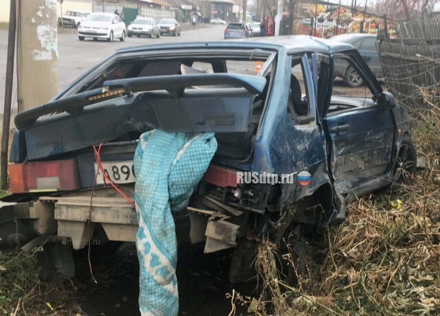В Минусинске нарушитель на ВАЗ-2114 попал в ДТП и сбил пешехода 