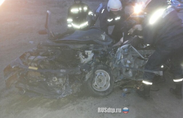 ВАЗ залетел под тягач 