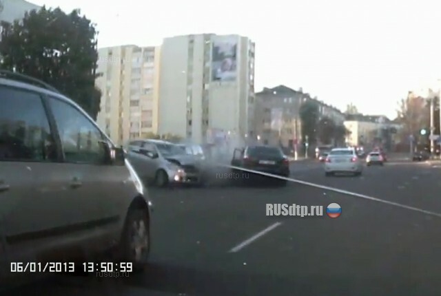 Два автомобиля столкнулисьв Могилёве