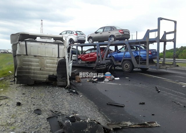 В массовом замесе на трассе М-5 в Пензенской области погибли два человека 