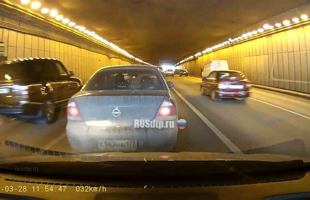 Авария на въезде в Сущёвский тоннель