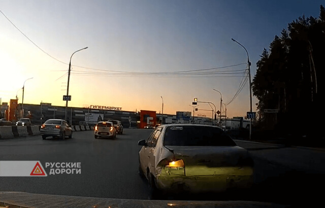 Столкновение на Бердском шоссе в Новосибирске