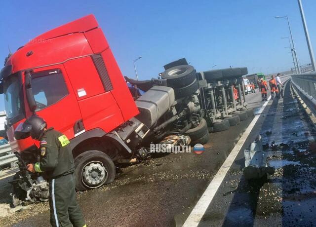 Авария на крымском мосту вчера