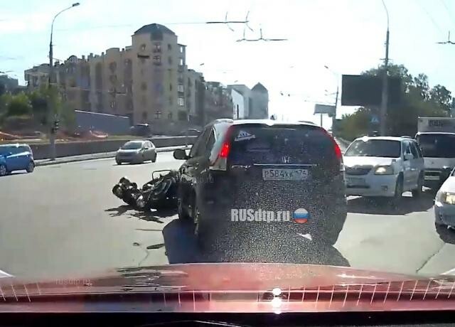 ДТП с участием мотоцикла в Новосибирске
