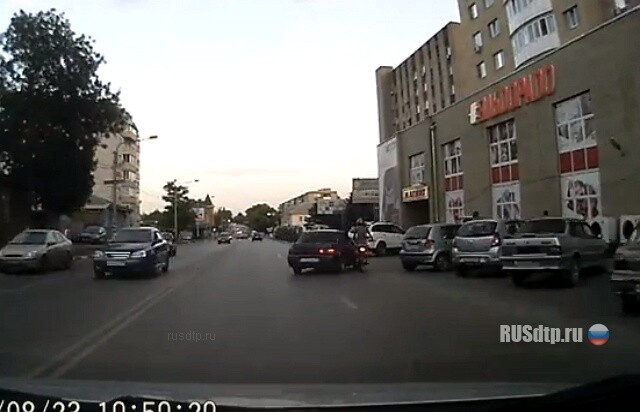 Не заметил байкера 