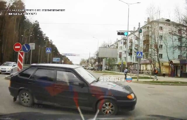 Столкновение на перекрестке в Перми