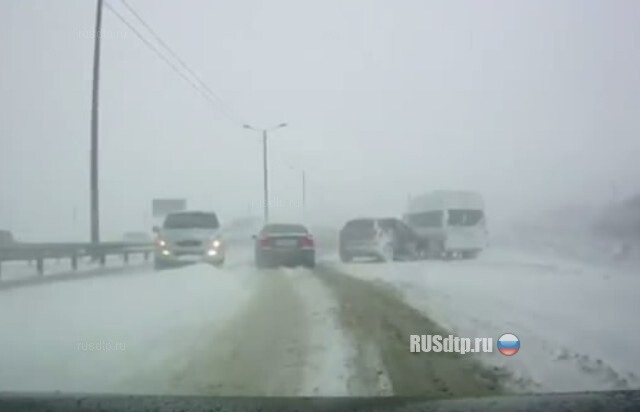 Массовое ДТП на автодороге Ростов — Таганрог 