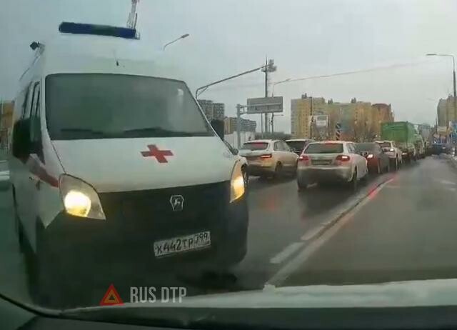 ДТП с участием скорой помощи в Москве