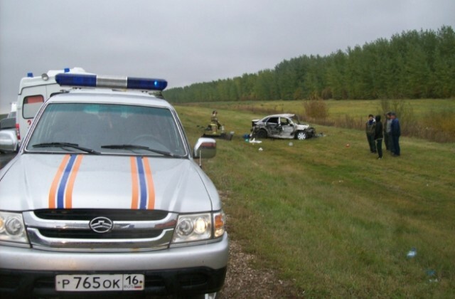 В Рыбно-Слободском районе в ДТП погибли три человека 