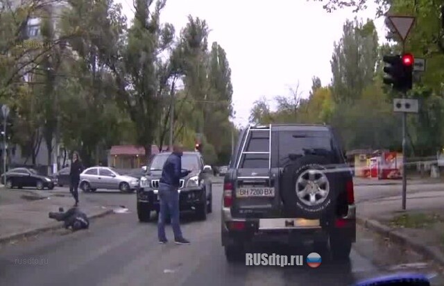 Сбили милиционера 