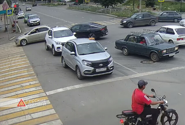ДТП на перекрестке в башкирском городе Учалы