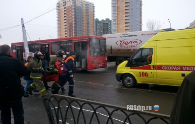 ДТП с автобусом в Казани 