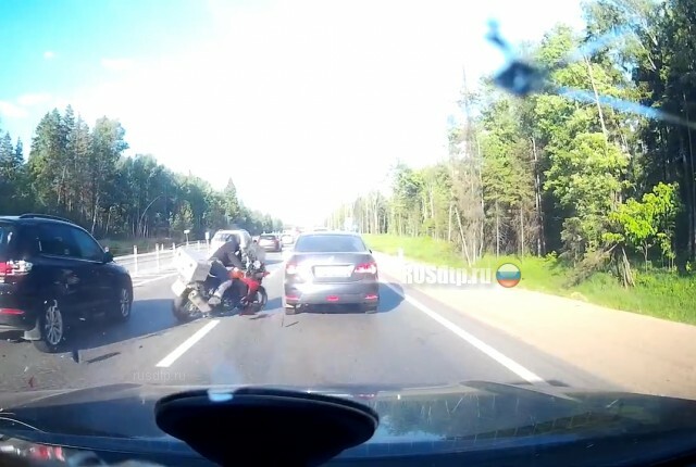 ДТП с мотоциклистом на Минском шоссе