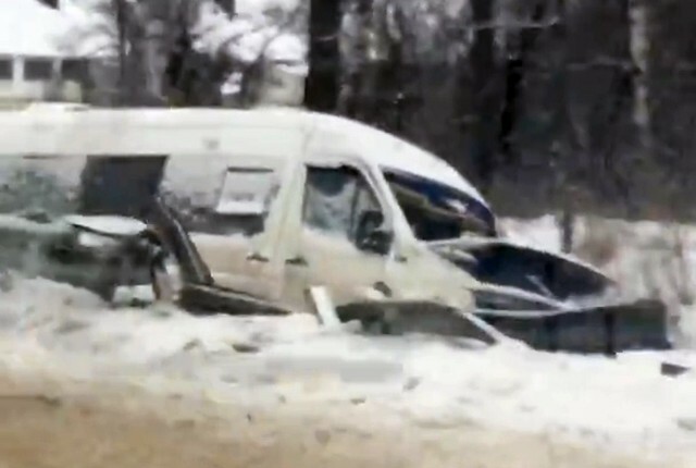 19 автомобилей столкнулись на трассе М-4 в Подмосковье 