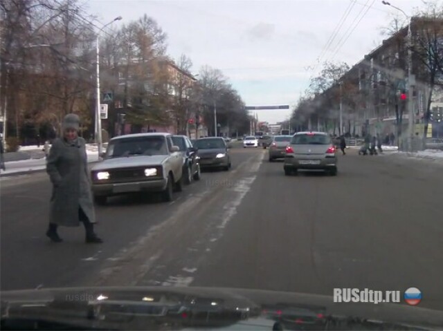 Бабка спровоцировала ДТП 