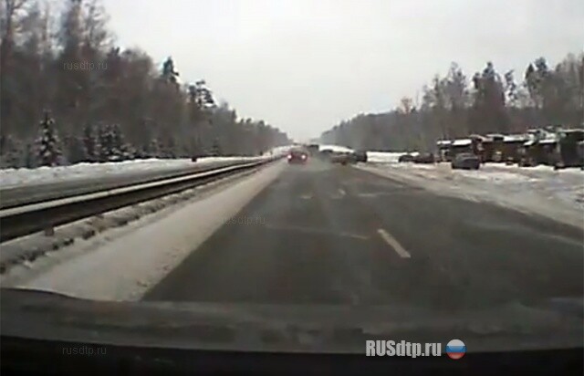 Неудачно сорвался в занос 