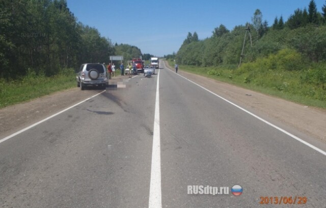Мотоциклист погиб в лобовом столкновении с «Нивой» 
