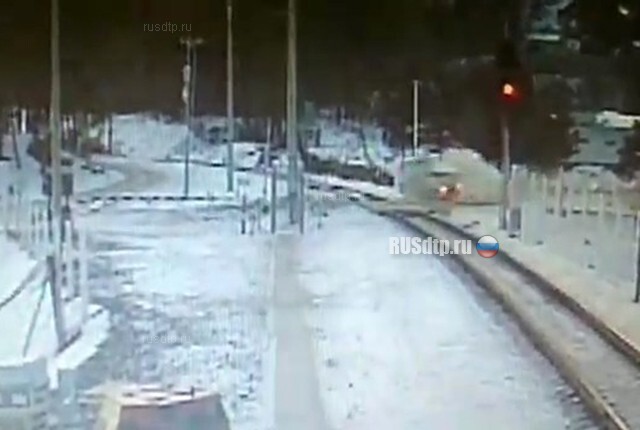 ДТП на железнодороржном переезде в Амурской области 