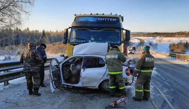 Четыре человека погибли под встречным грузовиком на трассе «Сибирь» 