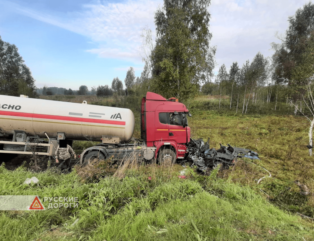 Scania и ВАЗ-2114 столкнулись в Томской области. Двое погибли