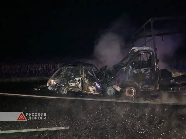 Водитель и пассажир &#171;Лады&#187; погибли в огненном ДТП в Волгоградской области