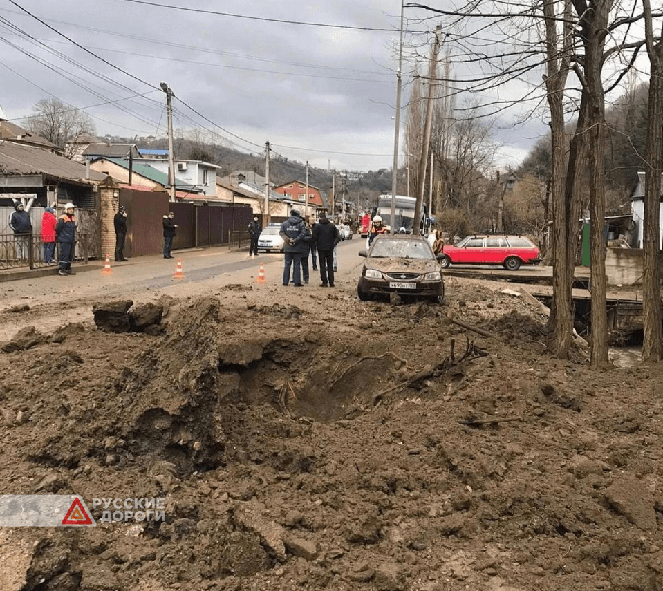 Момент взрыва трубопровода в Туапсе. ВИДЕО