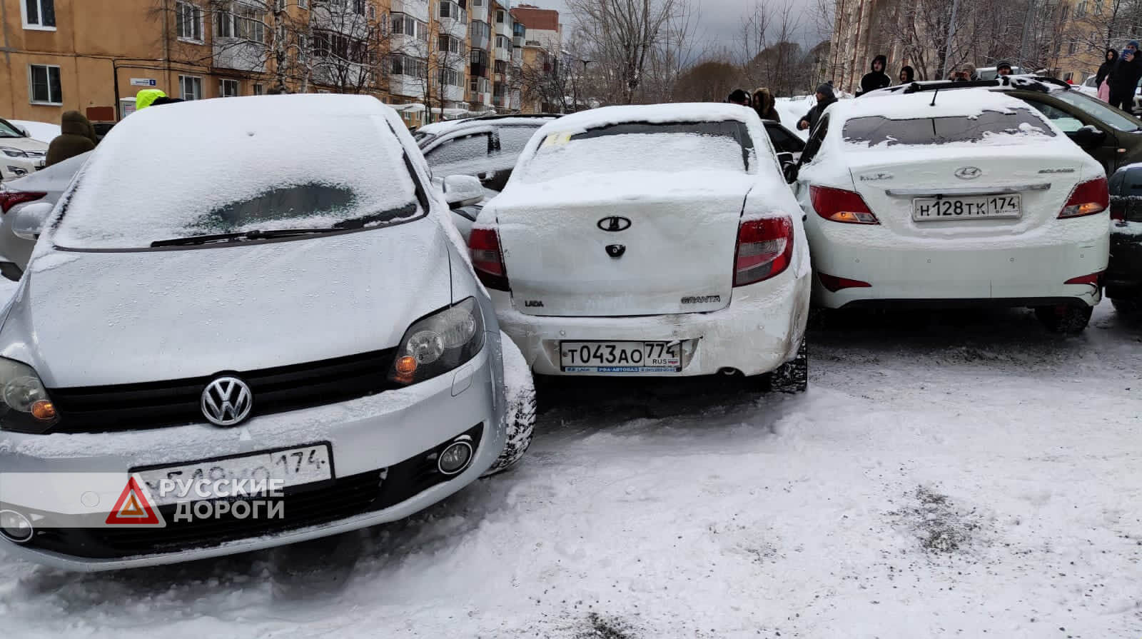 17 автомобилей столкнулись в Златоусте Челябинской области