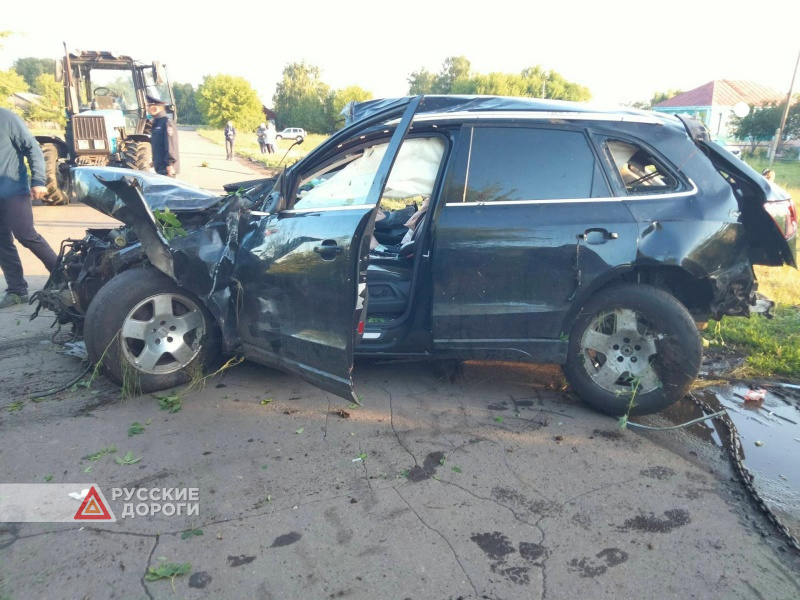 Водитель и пассажир разбились на Audi Q5 в Тамбовской области
