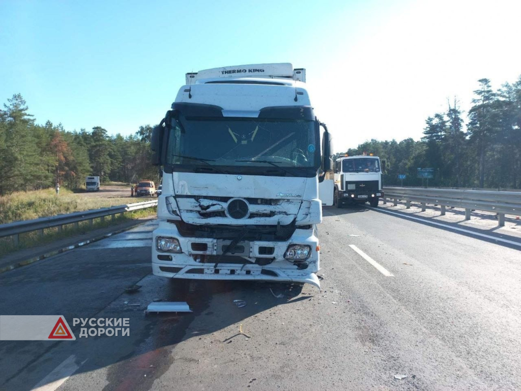 Водитель и пассажир грузовика разбились на трассе М-5