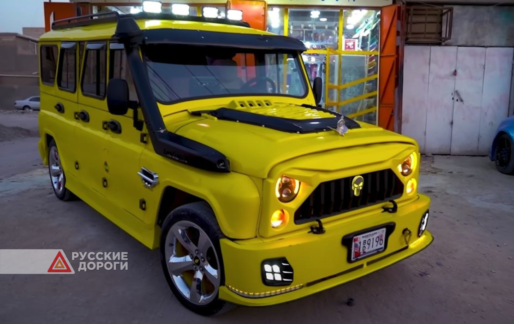 Из УАЗа сделали семидверный лимузин