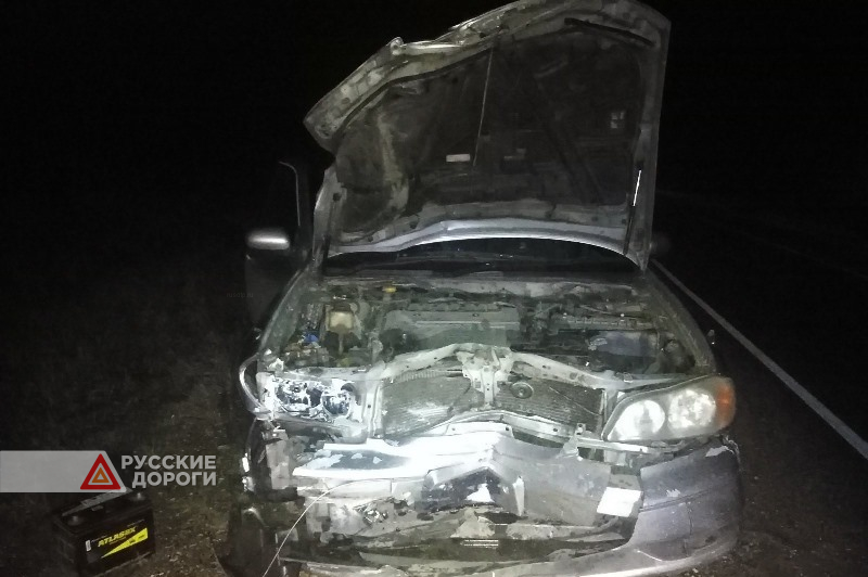 В Красноярском крае автомобиль въехал в мотоблок с семьёй