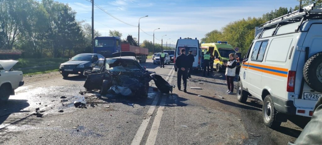 Видеорегистратор запечатлел момент трагической аварии в Анапе