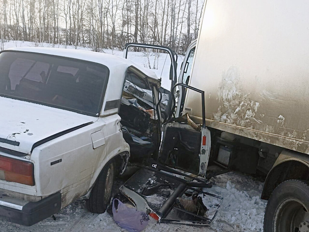 &#171;Жигули&#187; вынесло на встречную полосу: трое погибли под встречным грузовиком в Омской области