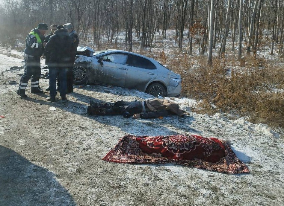 Две &#171;Тойоты&#187; столкнулись на трассе Хабаровск &#8212; Владивосток: погибли двое взрослых и ребенок