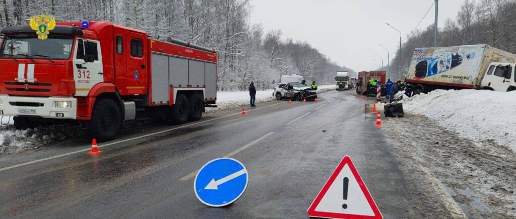Видеорегистратор запечатлел момент смертельного ДТП на Варшавском шоссе