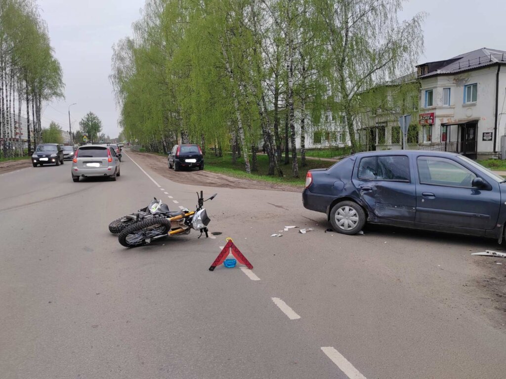 16-летний мотоциклист оказался в больнице после ДТП в Нижегородской области