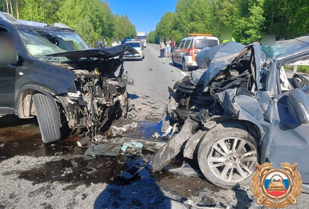 Lada Vesta и Nissan X-Trail лоб в лоб столкнулись в Башкирии: погибли оба водителя