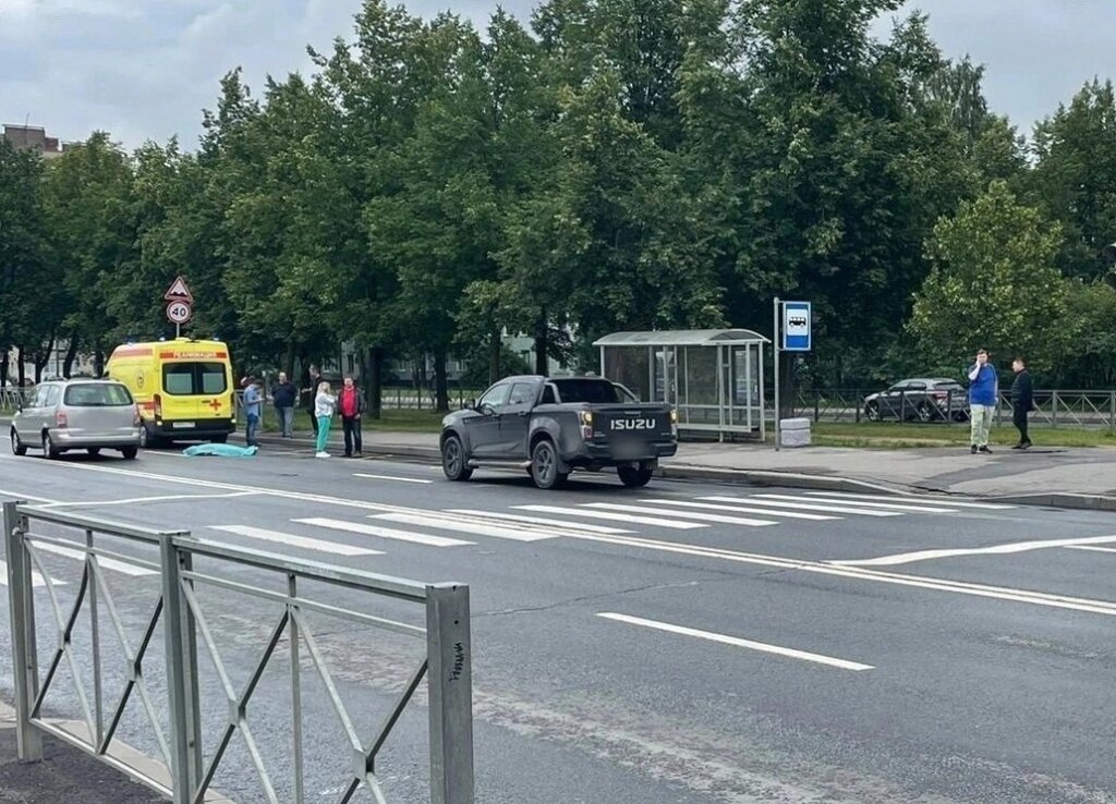 В Колпине женщина переходила дорогу на красный и погибла под колесами автомобиля